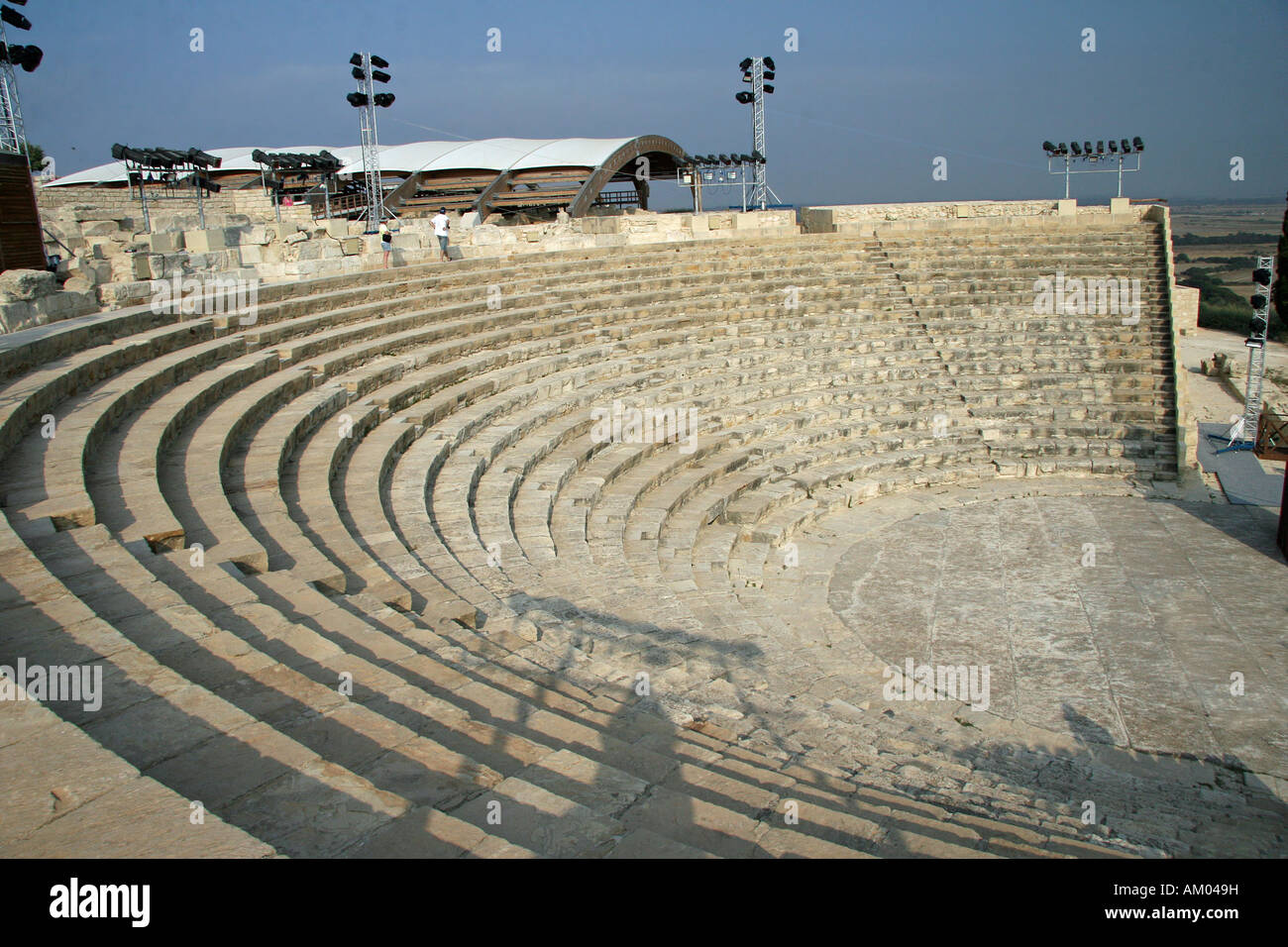 Amphitheater, Sanctuary of Apollo Hylates, Odeon, Kourion, Cyprus Stock Photo