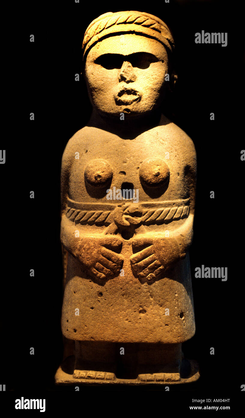 Goddess of Huaxteca  National Anthropological Museum Mexico City Stock Photo