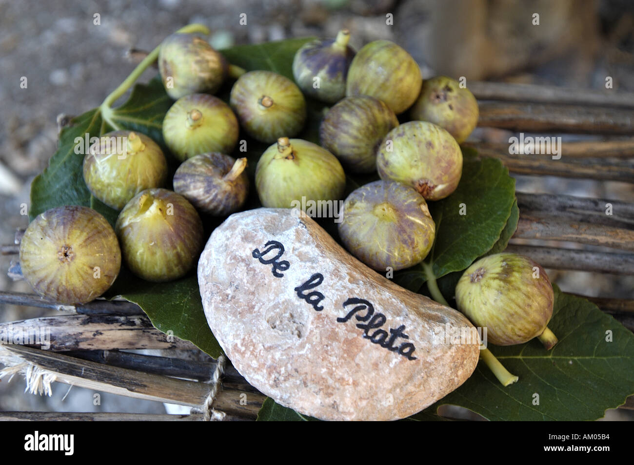 Various types of Figs on display at an outdoor stand Stock Photo Alamy