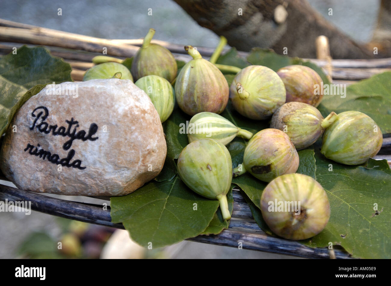 Various types of Figs on display at an outdoor stand Stock Photo Alamy