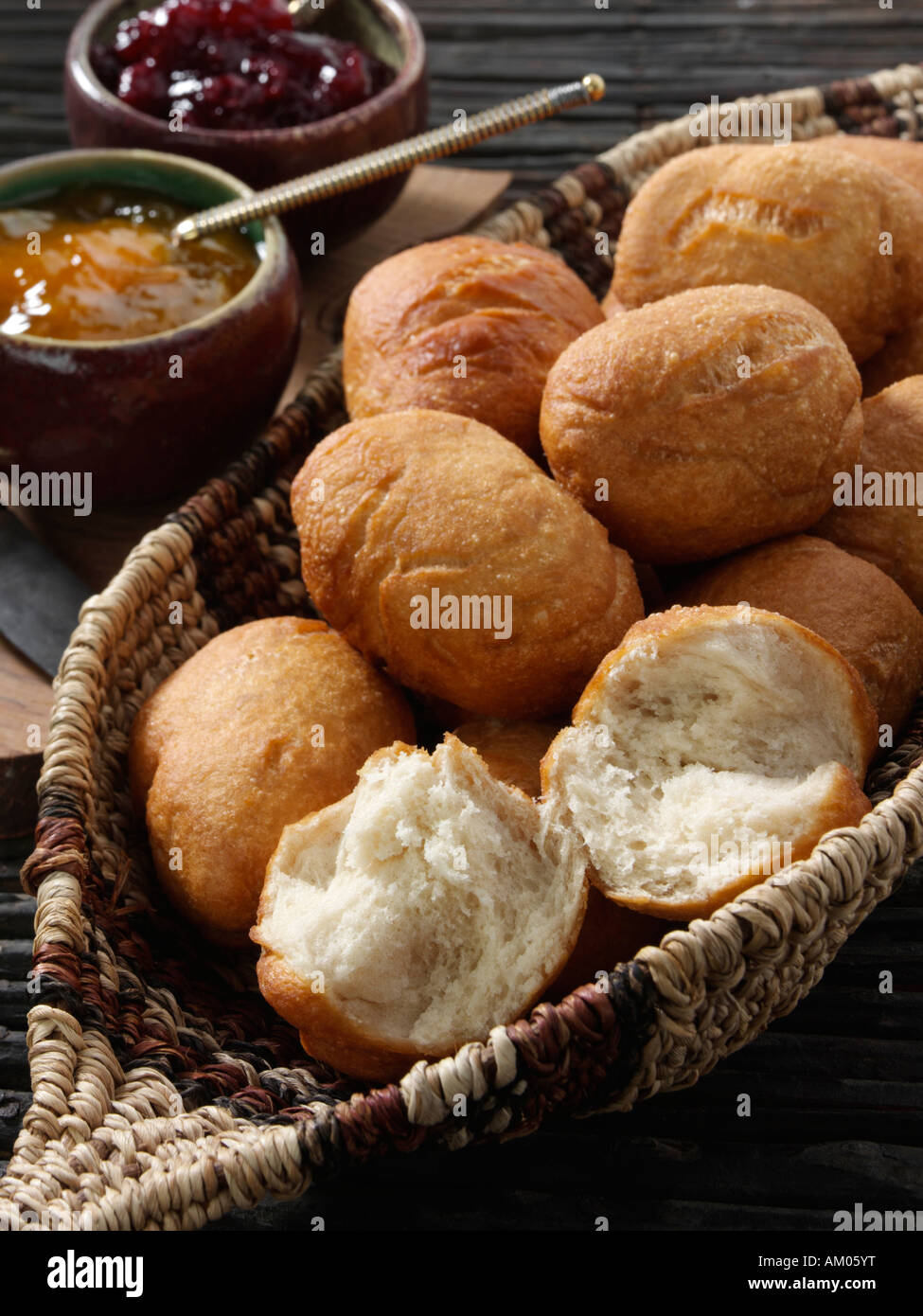 Vetkoek South African bread rolls editorial food Stock Photo Alamy