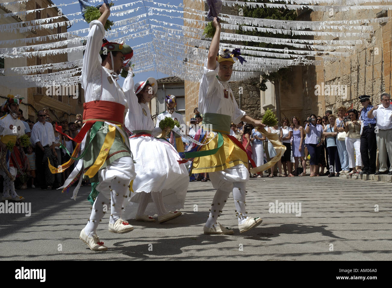 Dance of the Cossiers in Algaida, Mallorca. Stock Photo