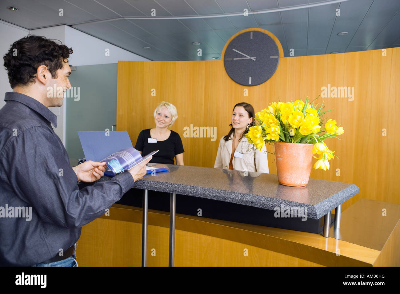 Greeting, reception Stock Photo