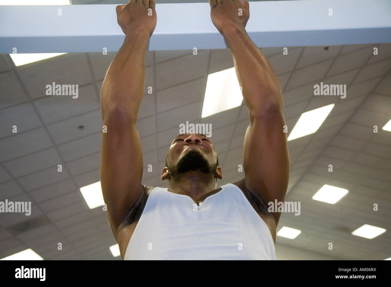 Boxers train for the Olympics at the US Olympic Education Center Stock Photo