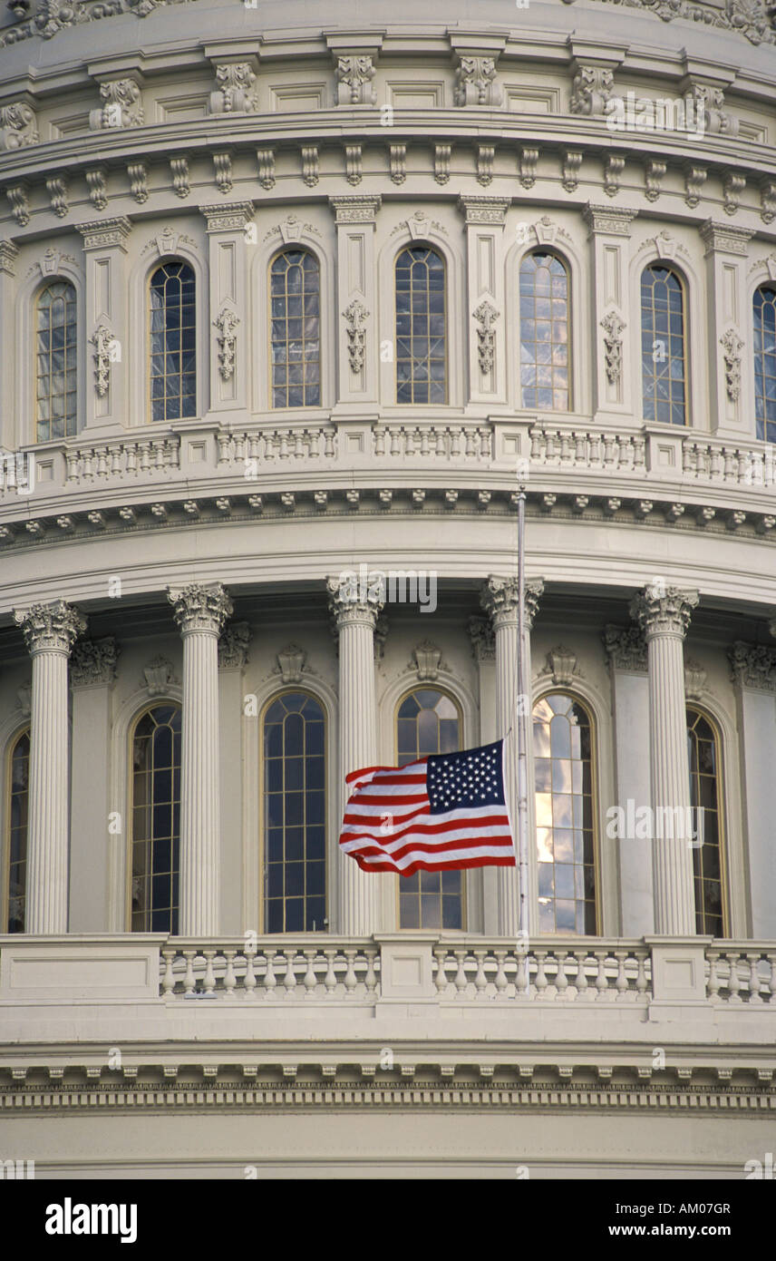Capitol Dome and Flag Washington DC, USA Stock Photo - Alamy
