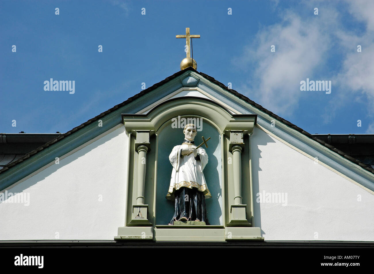 Facade, detail, St. Mary school, Brilon, North Rhine-Westphalia, Germany Stock Photo