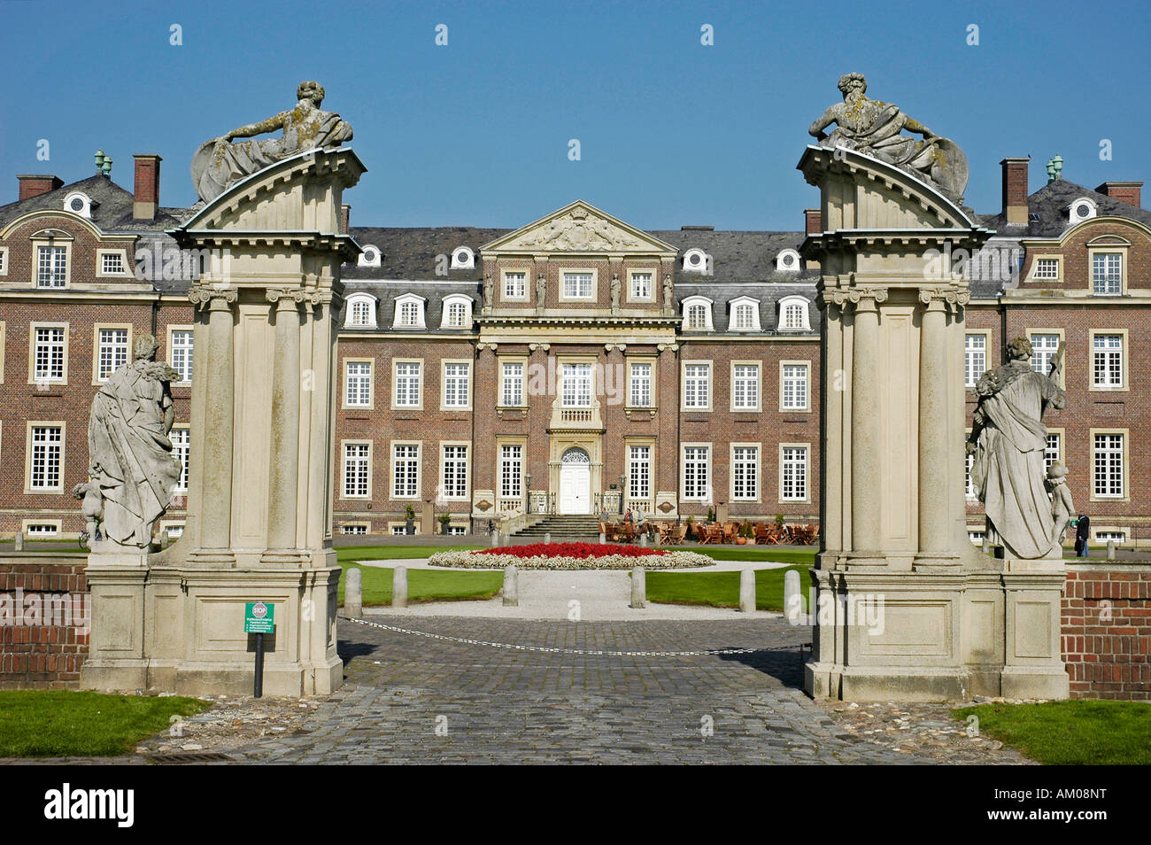 Entrance, castle Nordkirchen, Muensterland, North Rhine-Westphalia, Germany Stock Photo