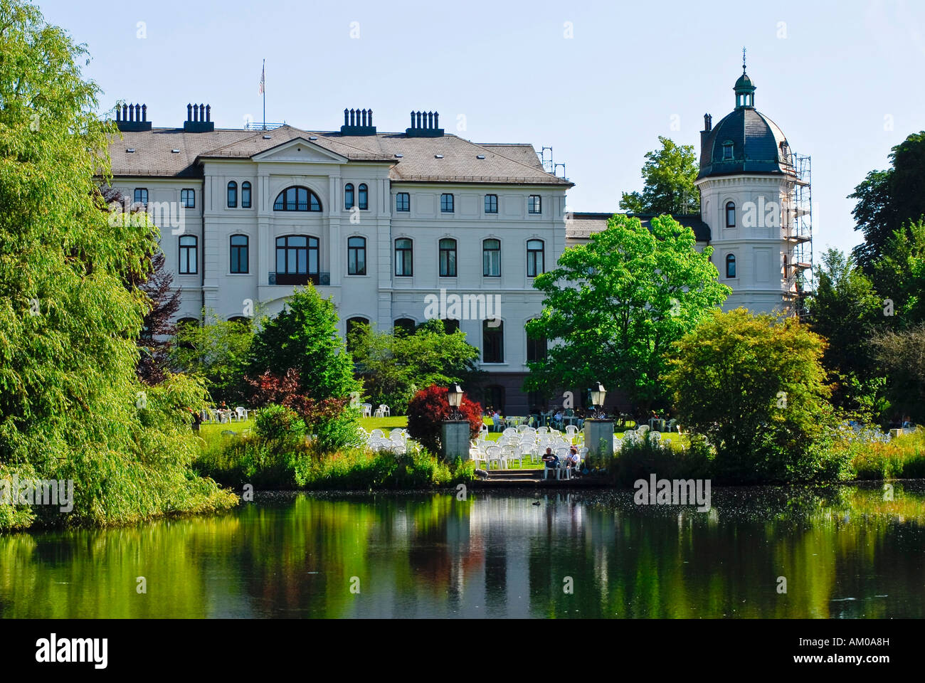 Culture-center of the federal state, Gut Salzau, Schleswig-Holstein, Germany Stock Photo
