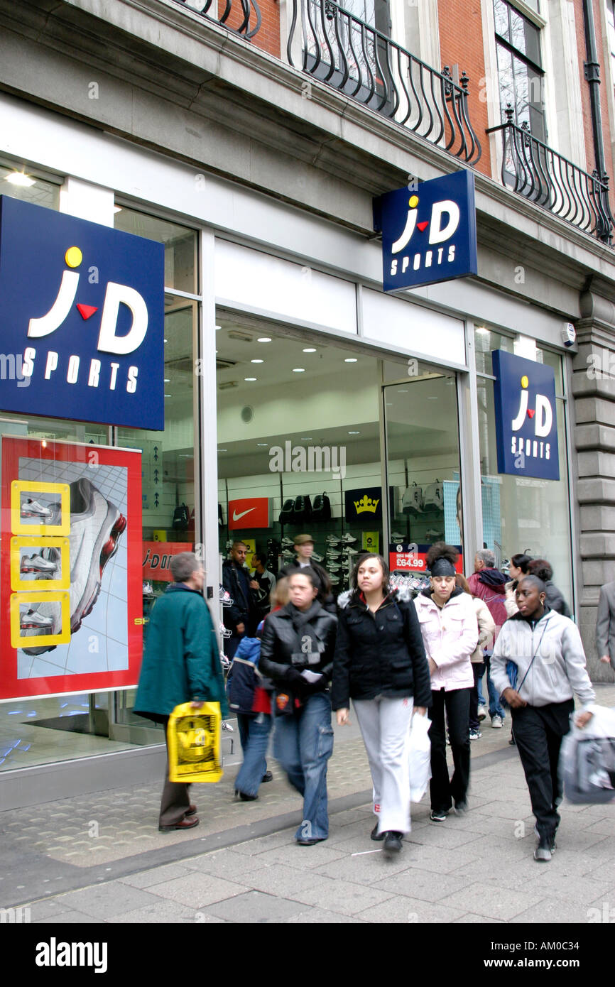 jd sports retail shop in oxford street london uk Stock Photo - Alamy