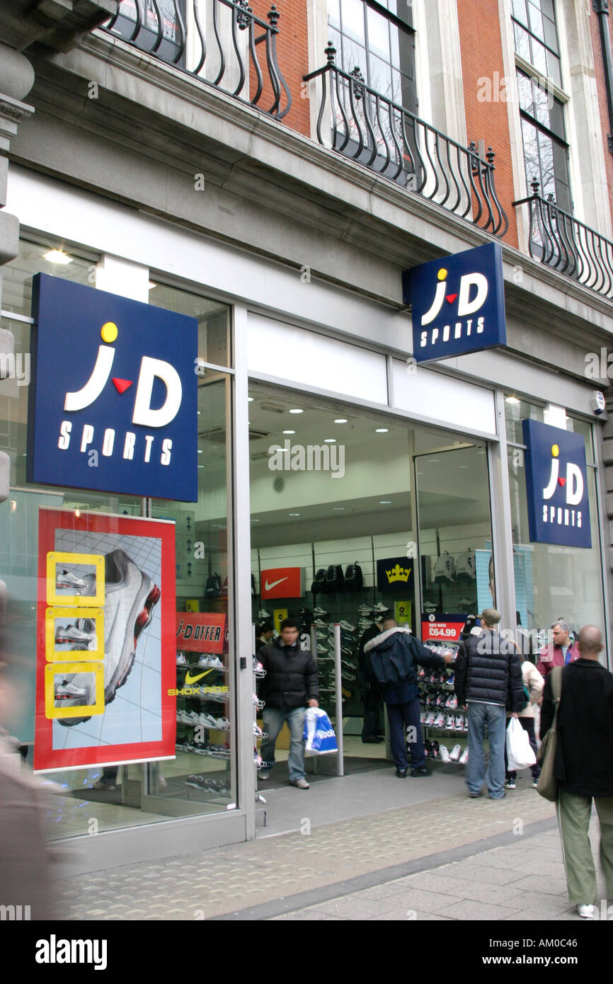 jd sports retail shop in oxford street london uk Stock Photo