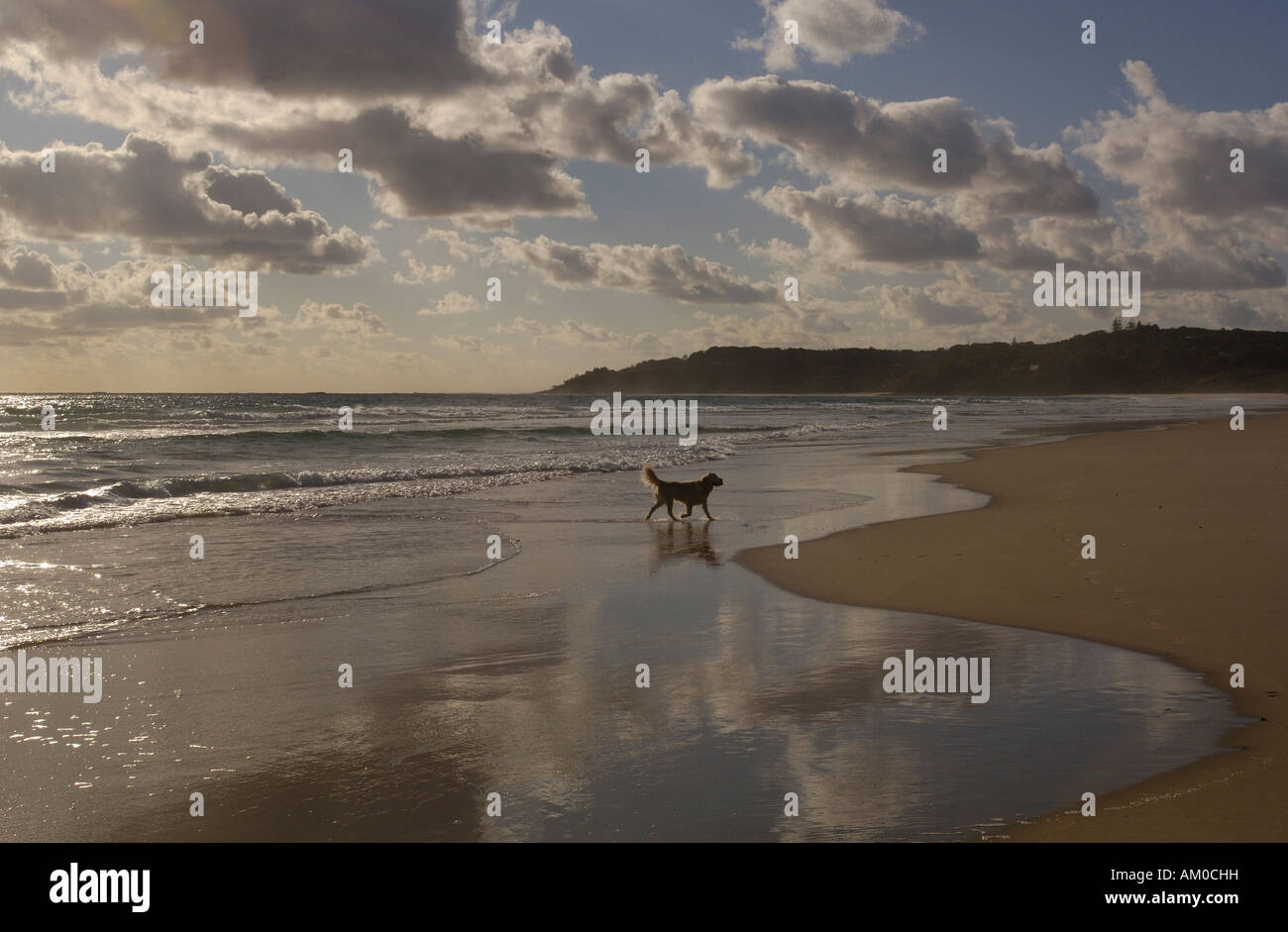 Beach on North Stradbroke Island off Queensland coast. AUSTRALIA Stock Photo