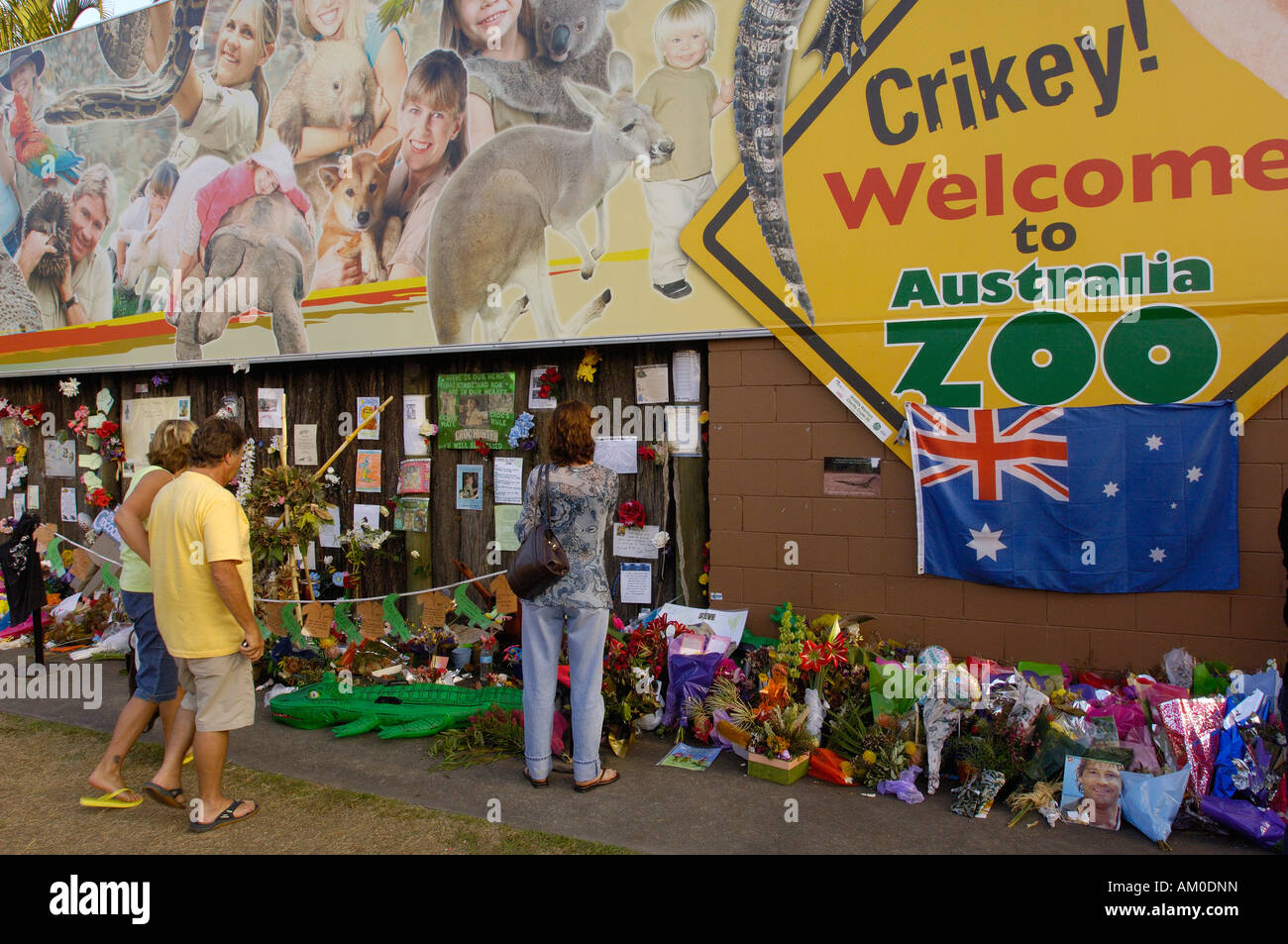 Mementos to Steve Irwin at Australia Zoo. Queensland. AUSTRALIA. These