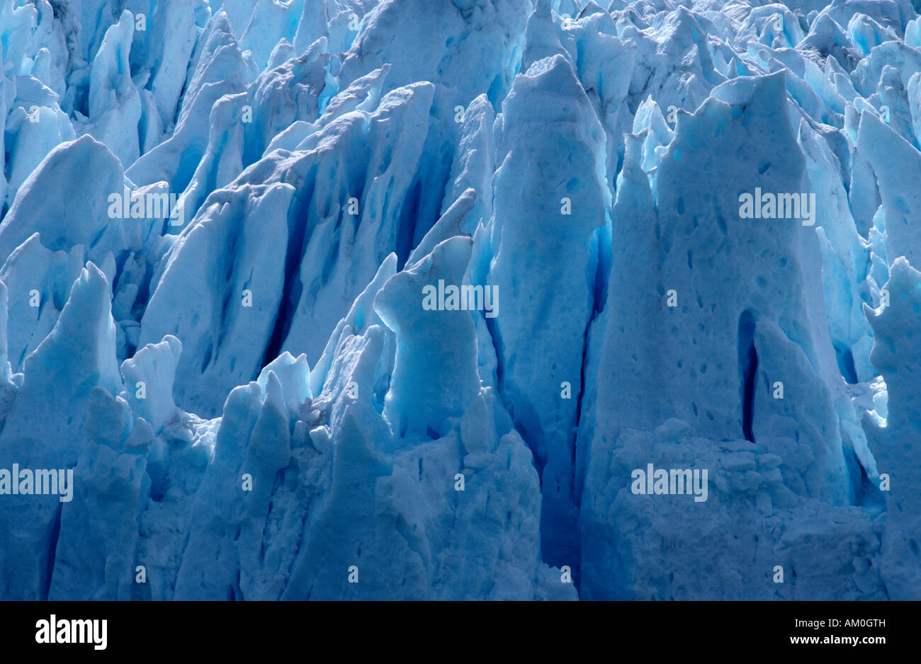 Perito Moreno glacier at Lago Argentino, Patagonia, Argentina Stock Photo