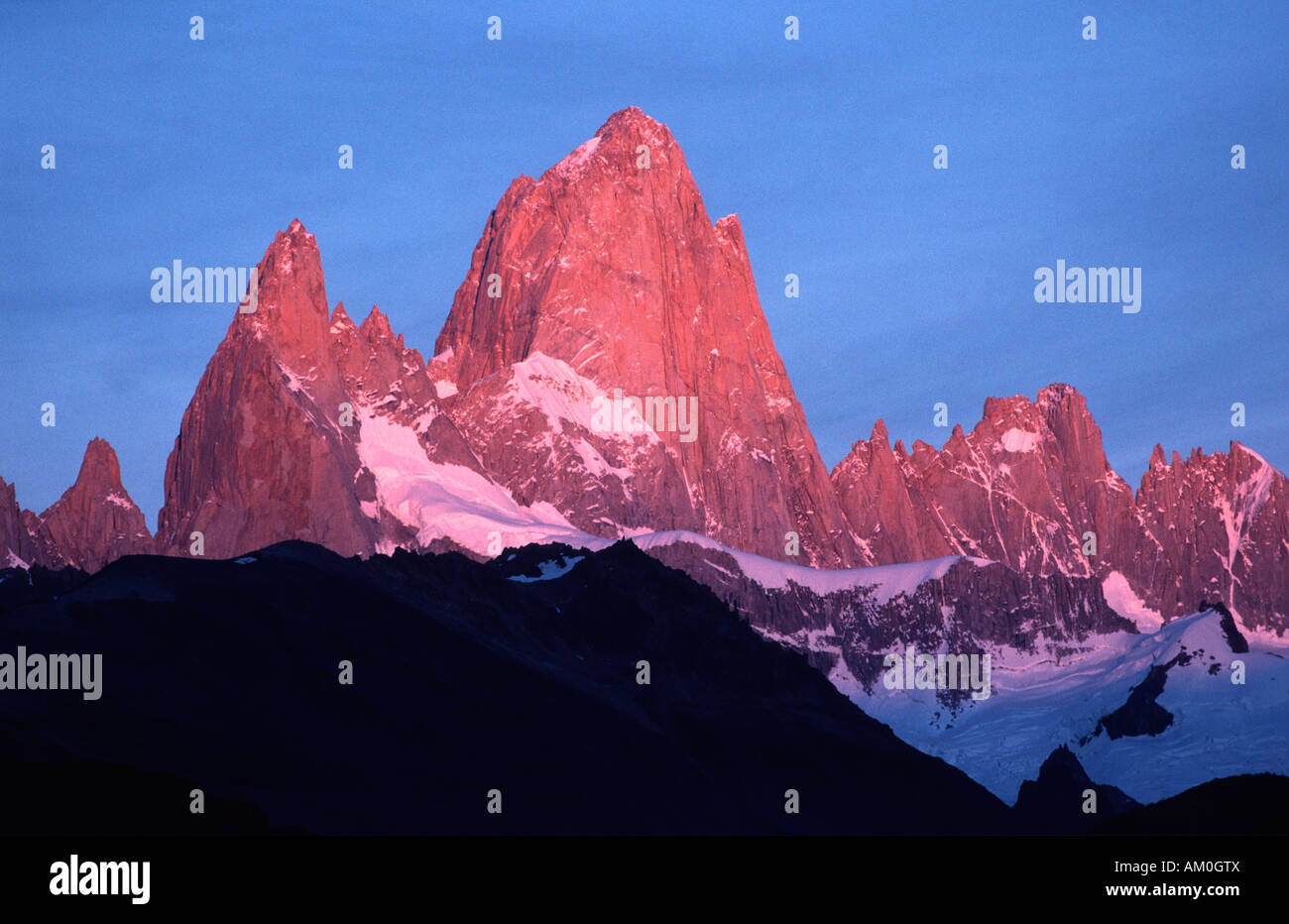 Fitz Roy in morning light, Patagonia, Argentina Stock Photo