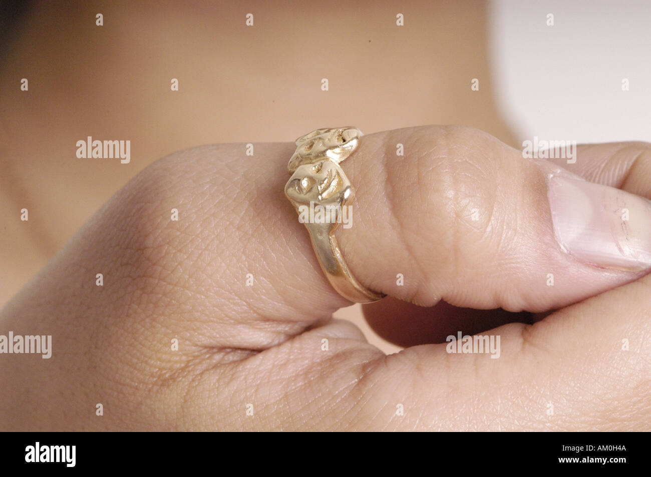 Classic Gold Heart Finger Ring | PC Chandra Jewellers