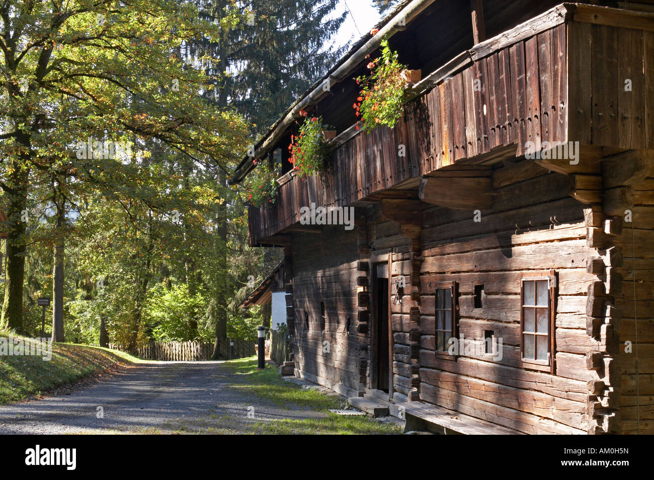 Old farmhouse, Maria Saal open air museum, Carinthia, Austria Stock Photo