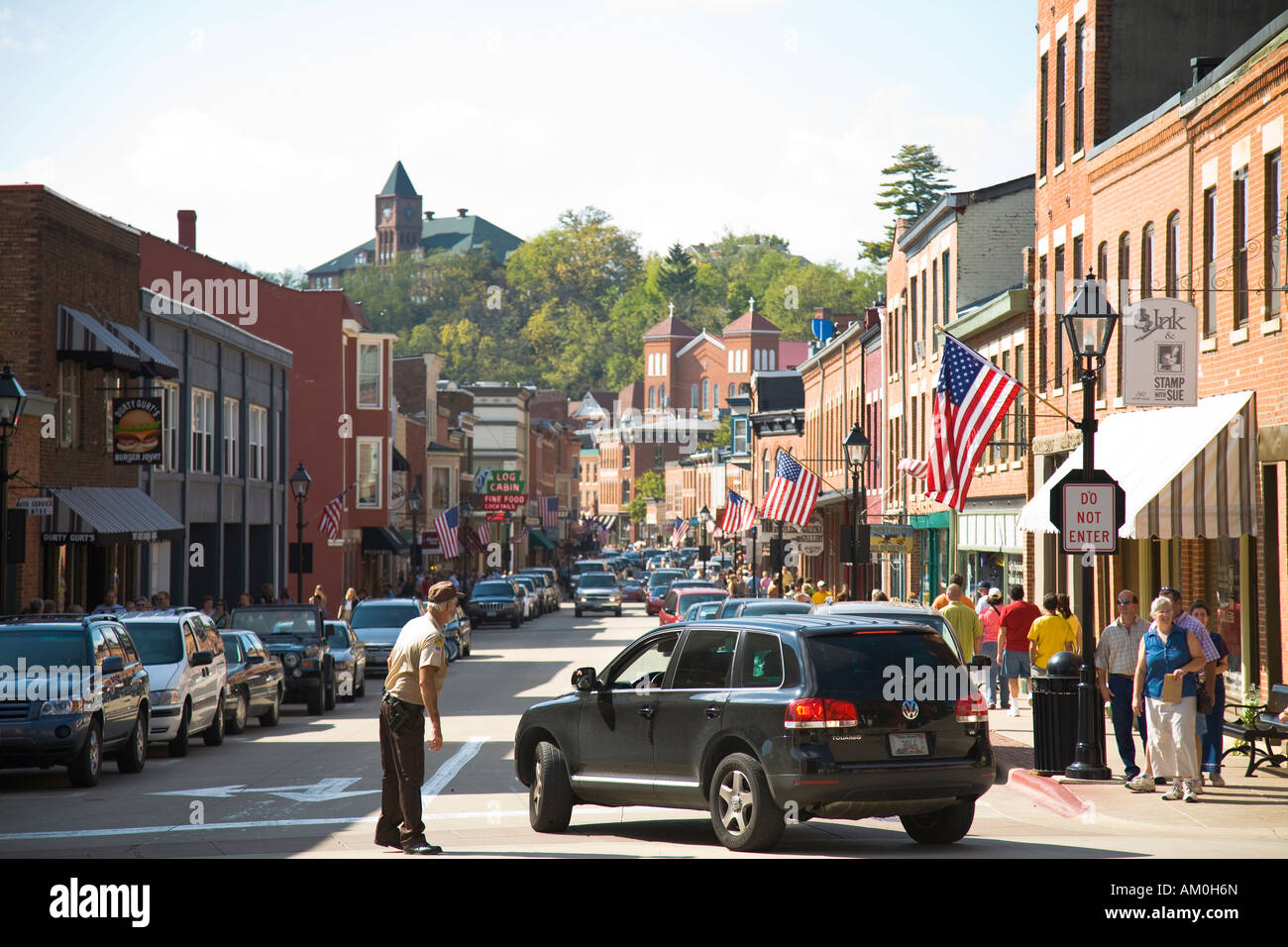 Galena illinois police officer car hires stock photography and images