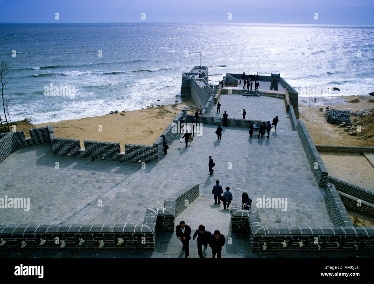 China Hebei Province Shanhaiguan End Of The Great Wall Stock Photo Alamy