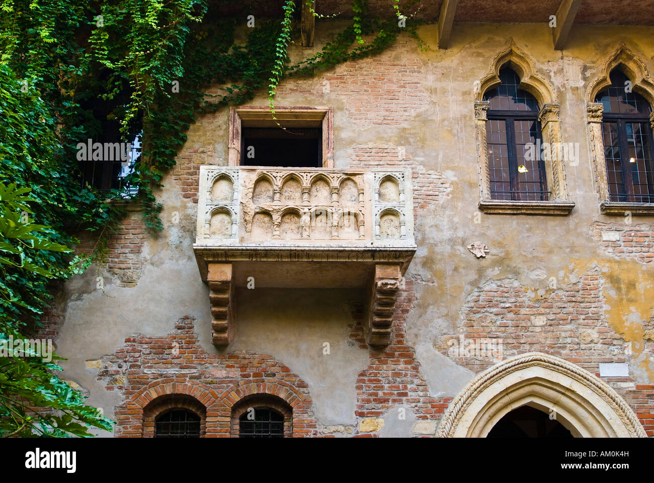 Balcony Casa di Giuletta, Julia House, Verona, Italy Stock Photo