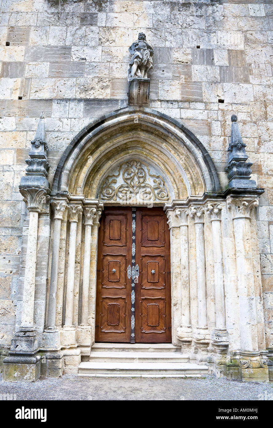 Entrance to the Cistercian's monastery Heiligenkreuz Lower Austria Austria Stock Photo