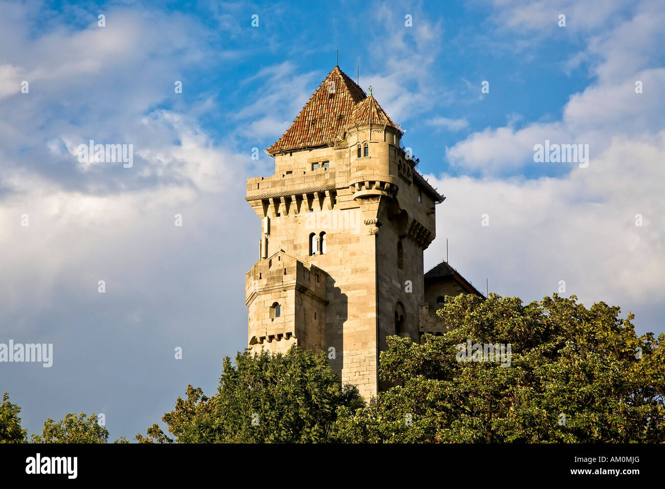 Castle Liechtenstein Maria Enzersdorf Moedling Lower Austria Austria Stock Photo