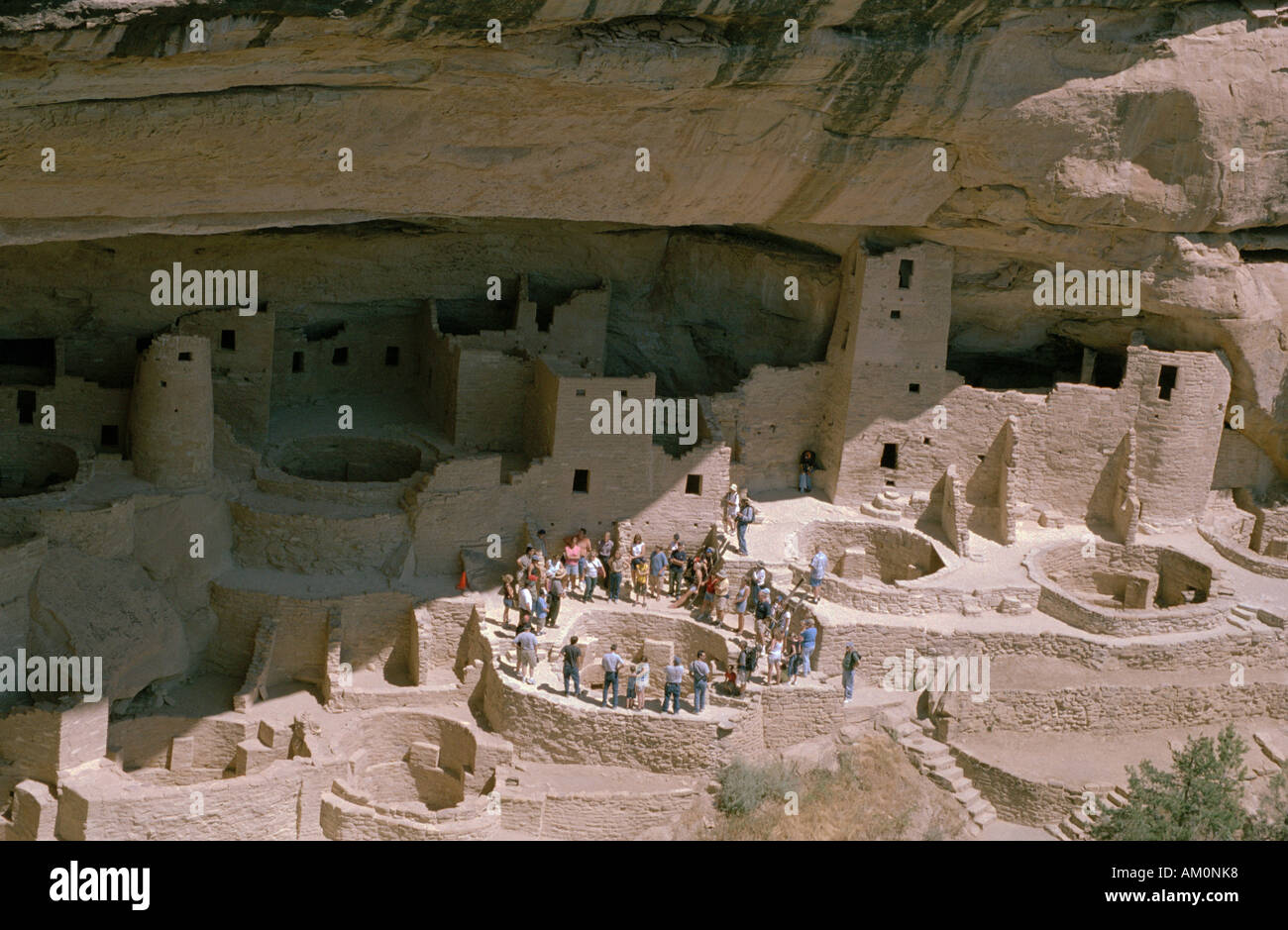 USA North America Colorado Mesa Verde Nat Park Cliff Palace the largest ...