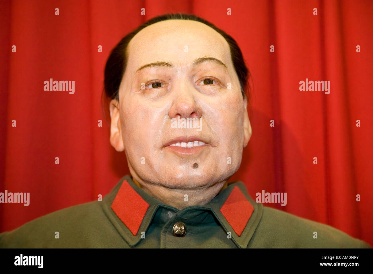Mao Ce-tung as a wax figure Wax museum of Prague Czechia Stock Photo