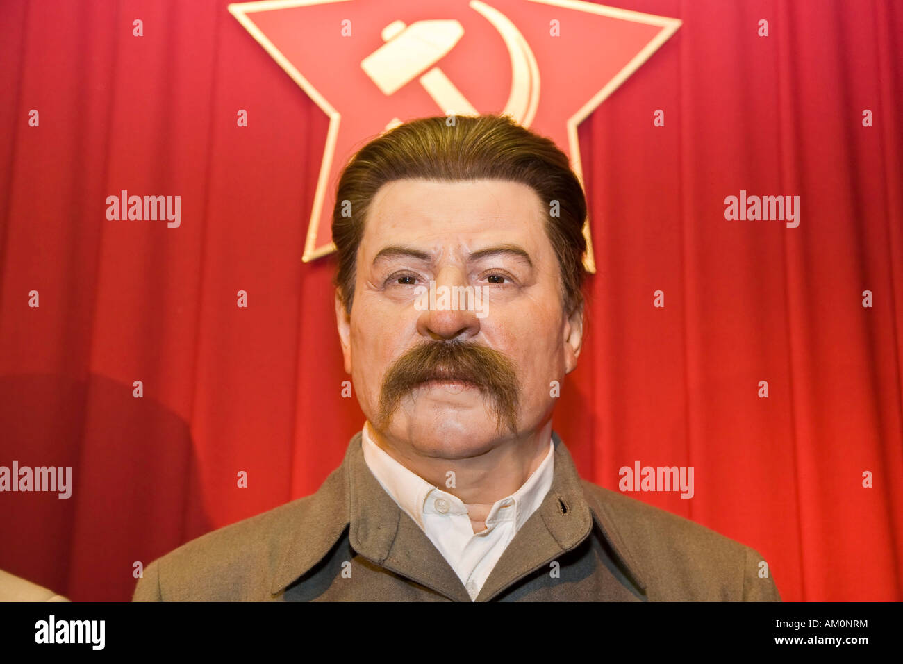 Josef Stalin as a wax figure Wax museum of Prague Czechia Stock Photo