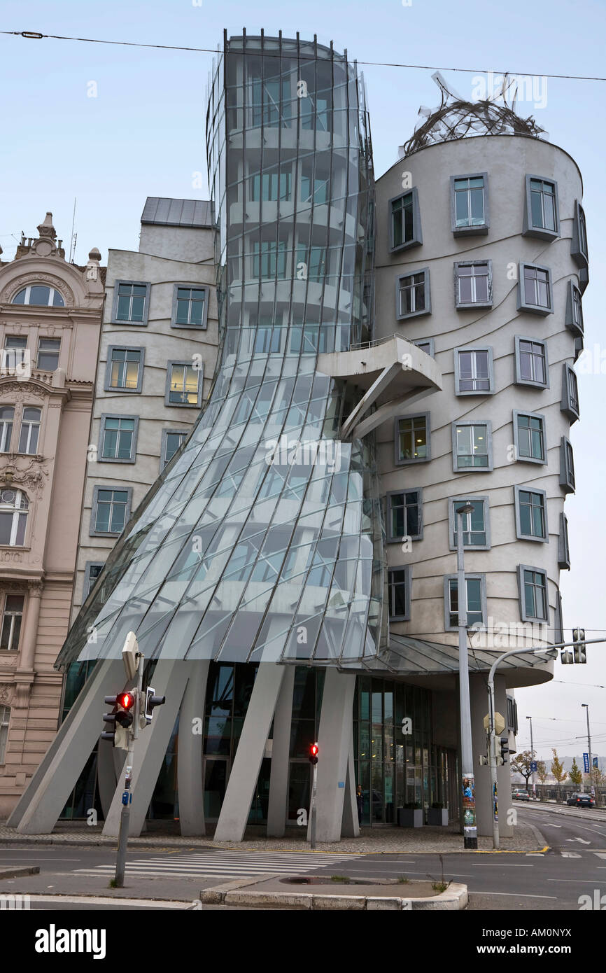 Dancing house Prague Czechia Stock Photo