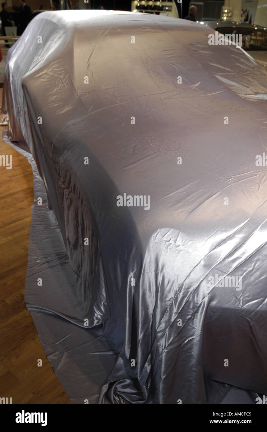 Car cover vehicle cover dust sheet protect safe cover Stock Photo