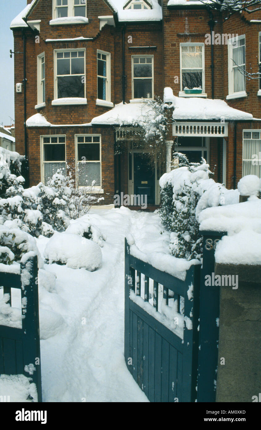 WEATHER Winter Snow Stock Photo