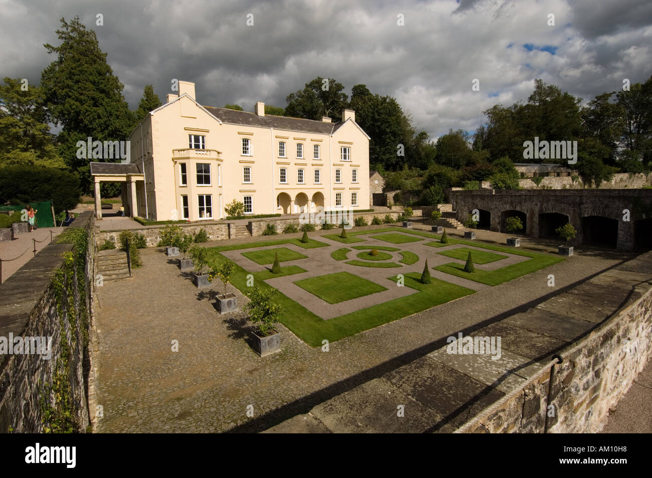 aberglasney house and gardens llandeilo carmarthenshire wales Stock