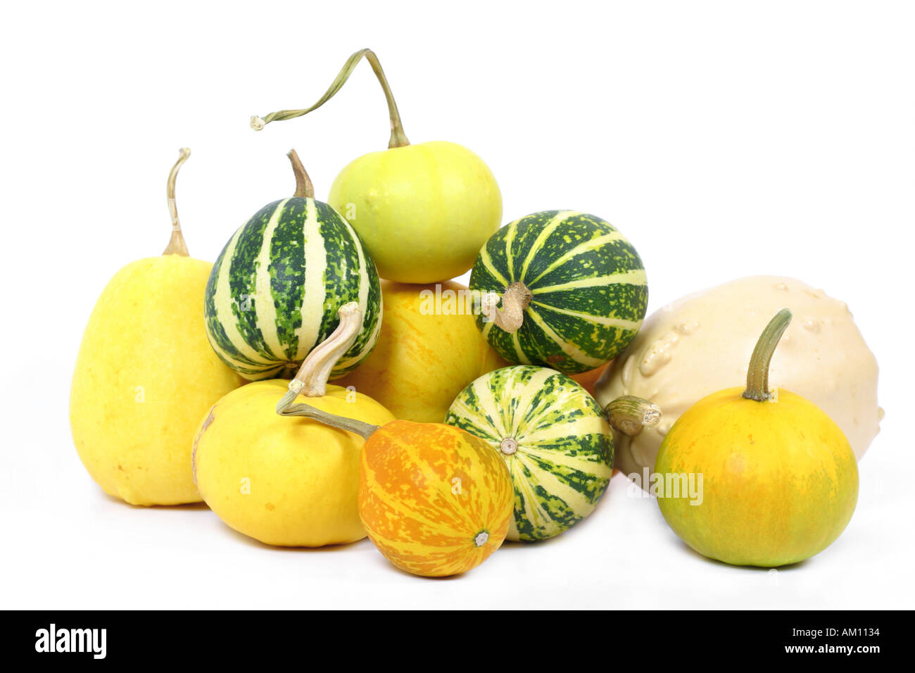 Decorative Pumpkins Stock Photo