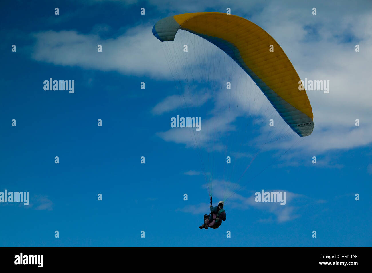 Paraglider, Erquy, Bretagne, France Stock Photo
