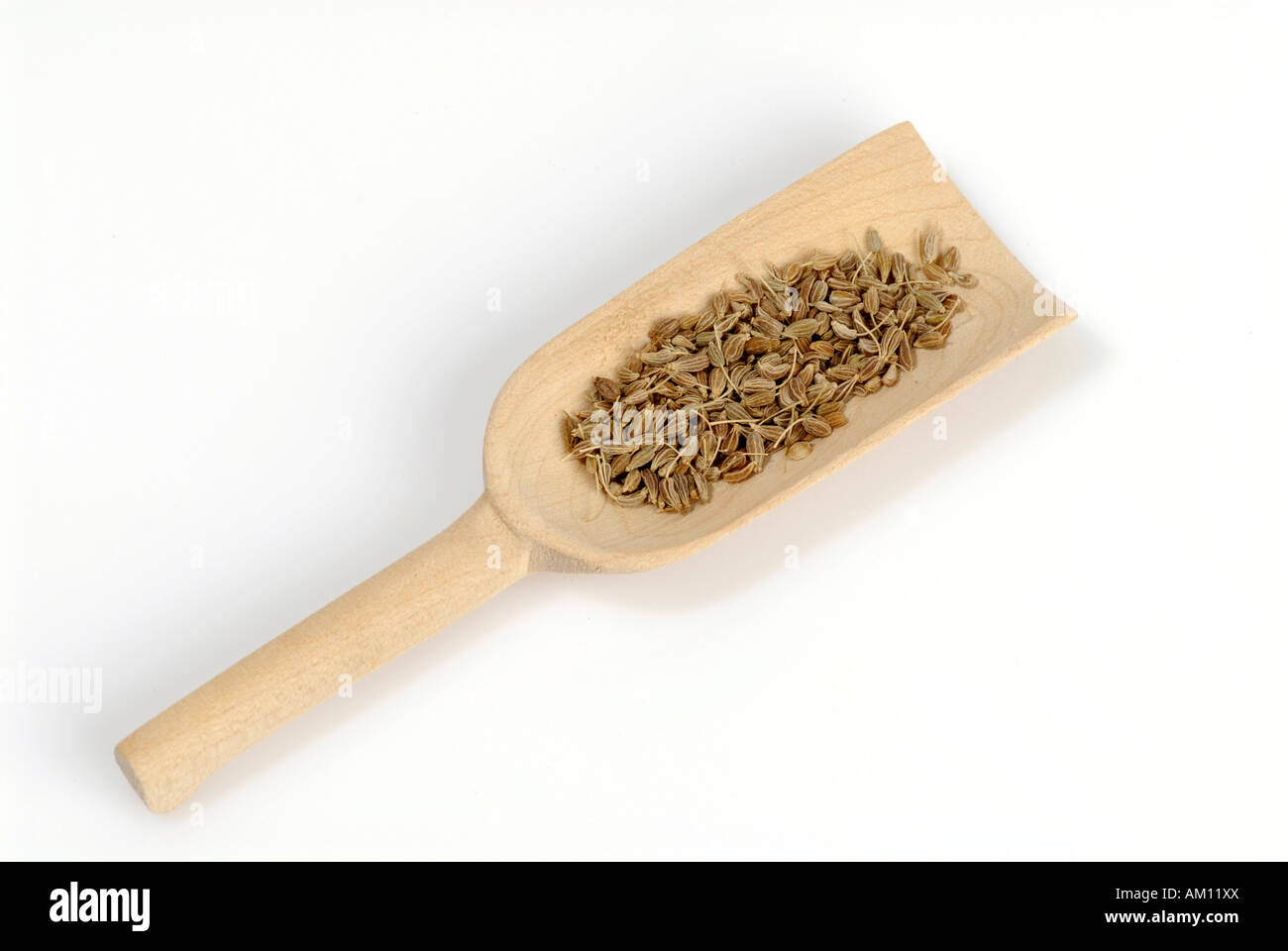Anise on wooden scoop Stock Photo