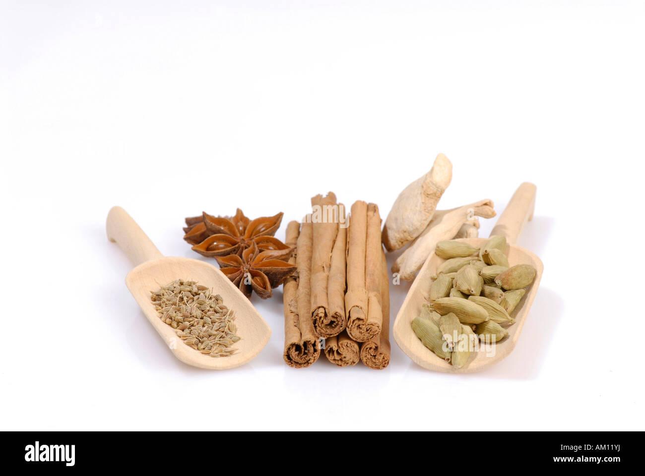 Christmassy spices Stock Photo