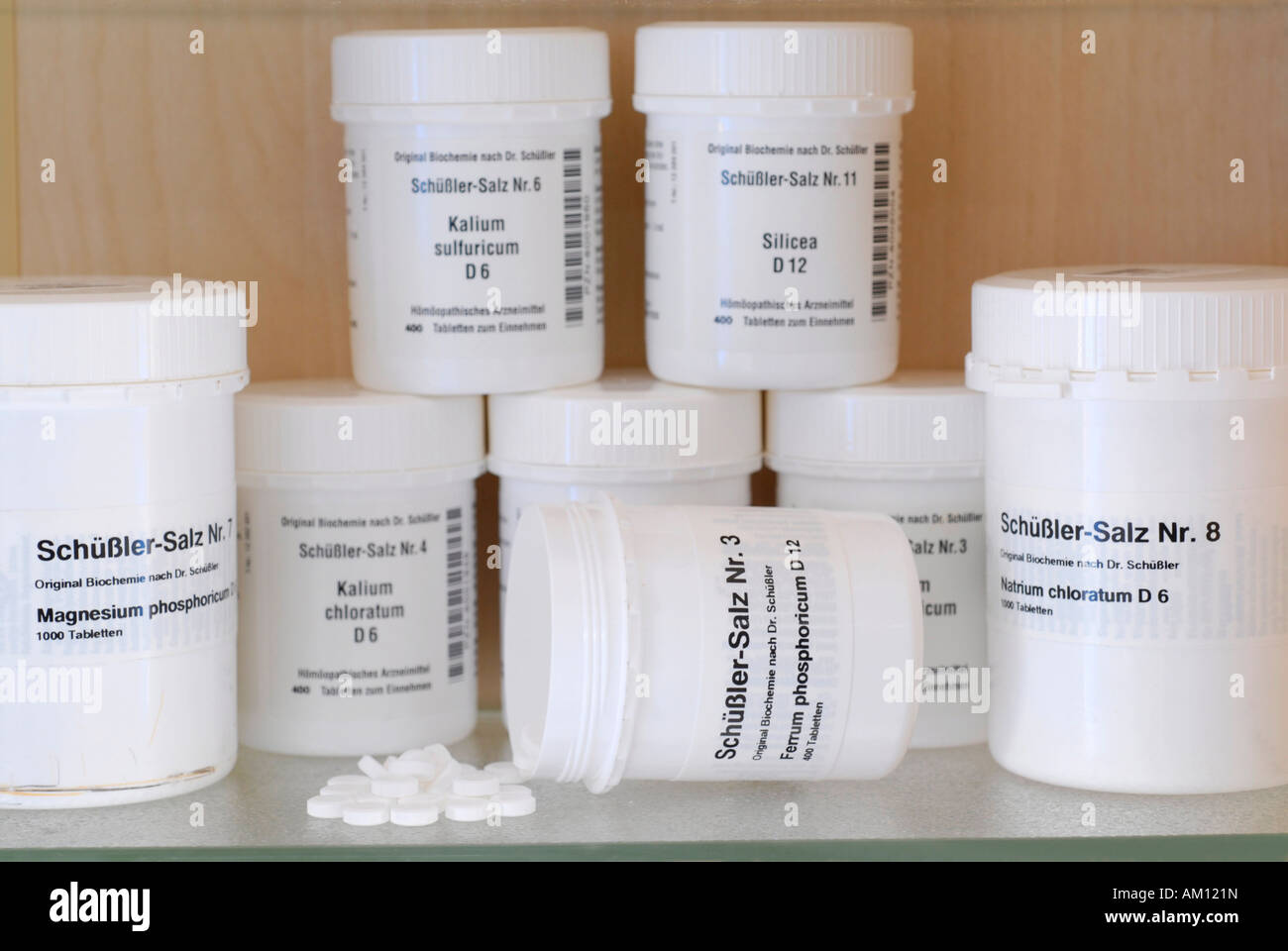 Alternative medical systems Schuessler salts Stock Photo