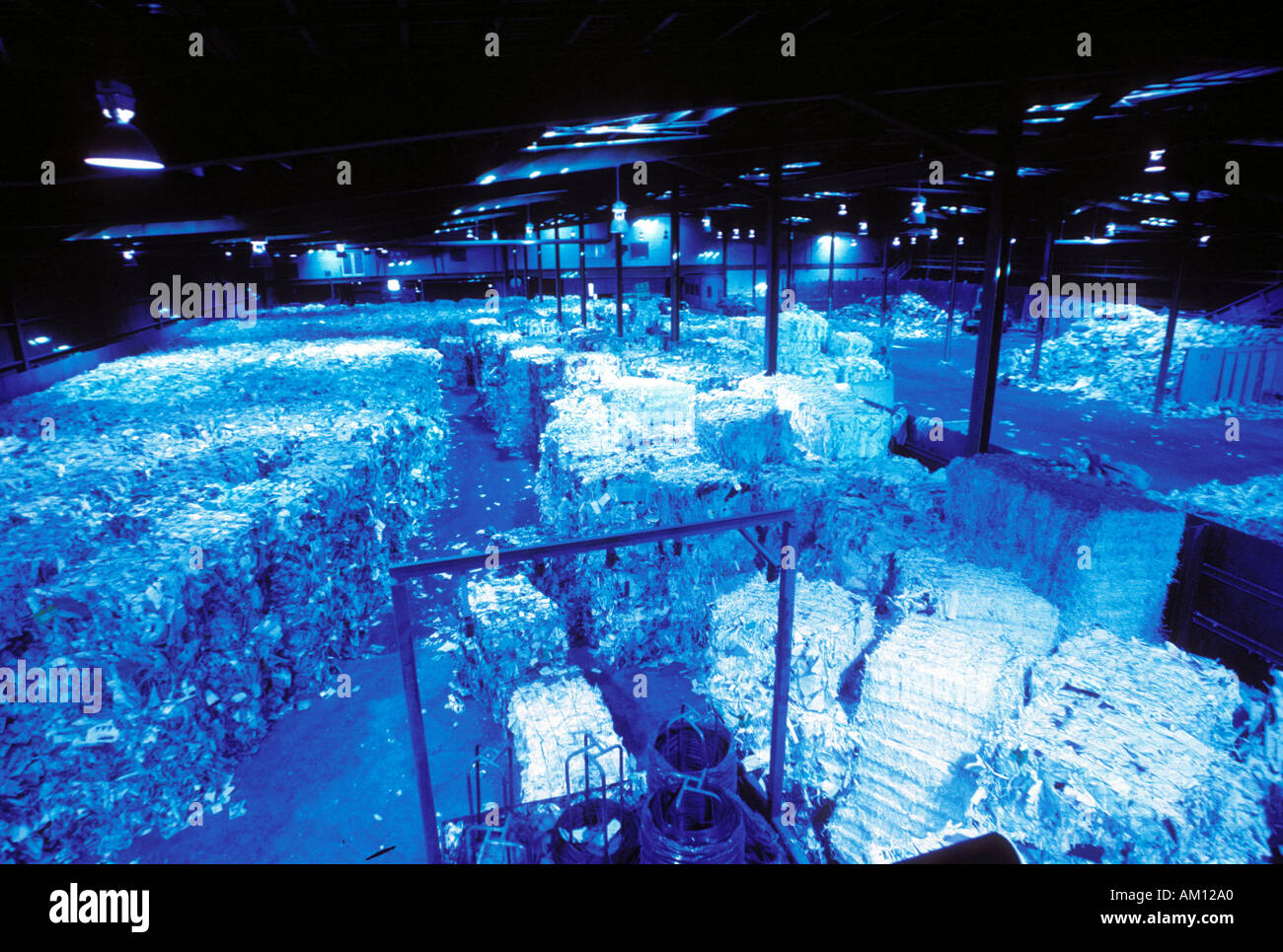 Paper Recycling Facility Stock Photo Alamy