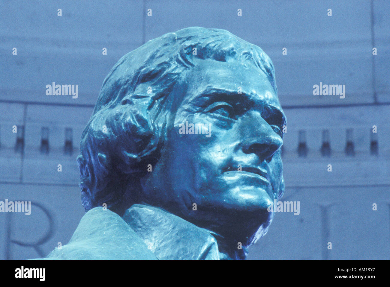 Sculpture of Thomas Jefferson Washington D C Stock Photo