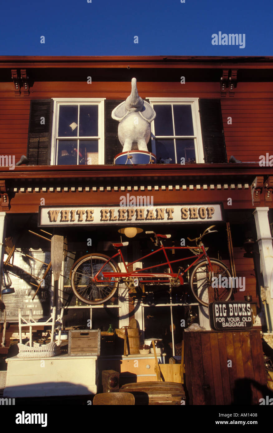Antique Store Essex MA Stock Photo Alamy