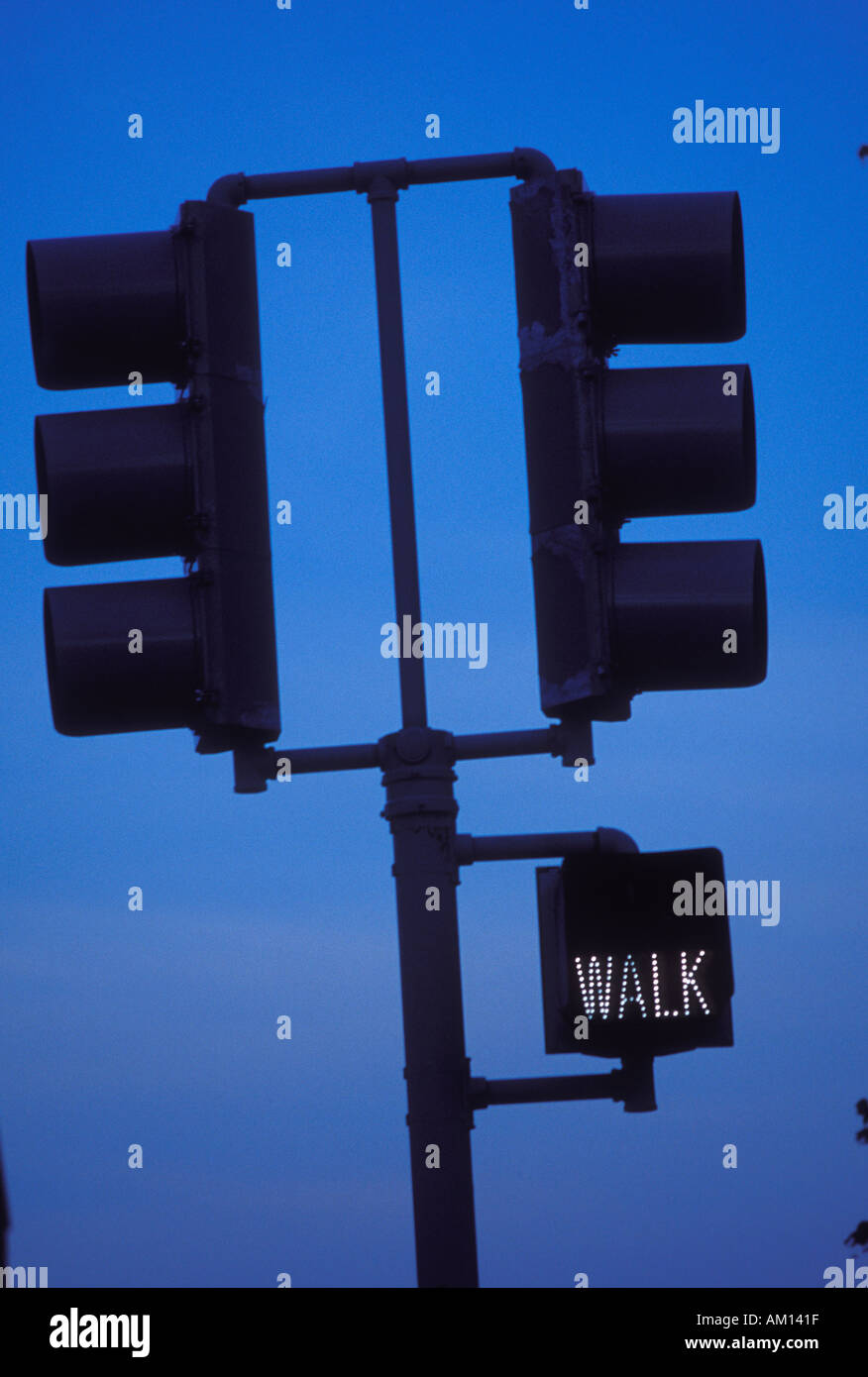 Sign walk traffic hi-res stock photography and images - Alamy