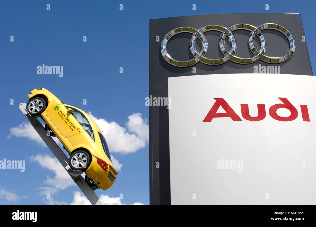 Audi TT - advertisement. Stock Photo