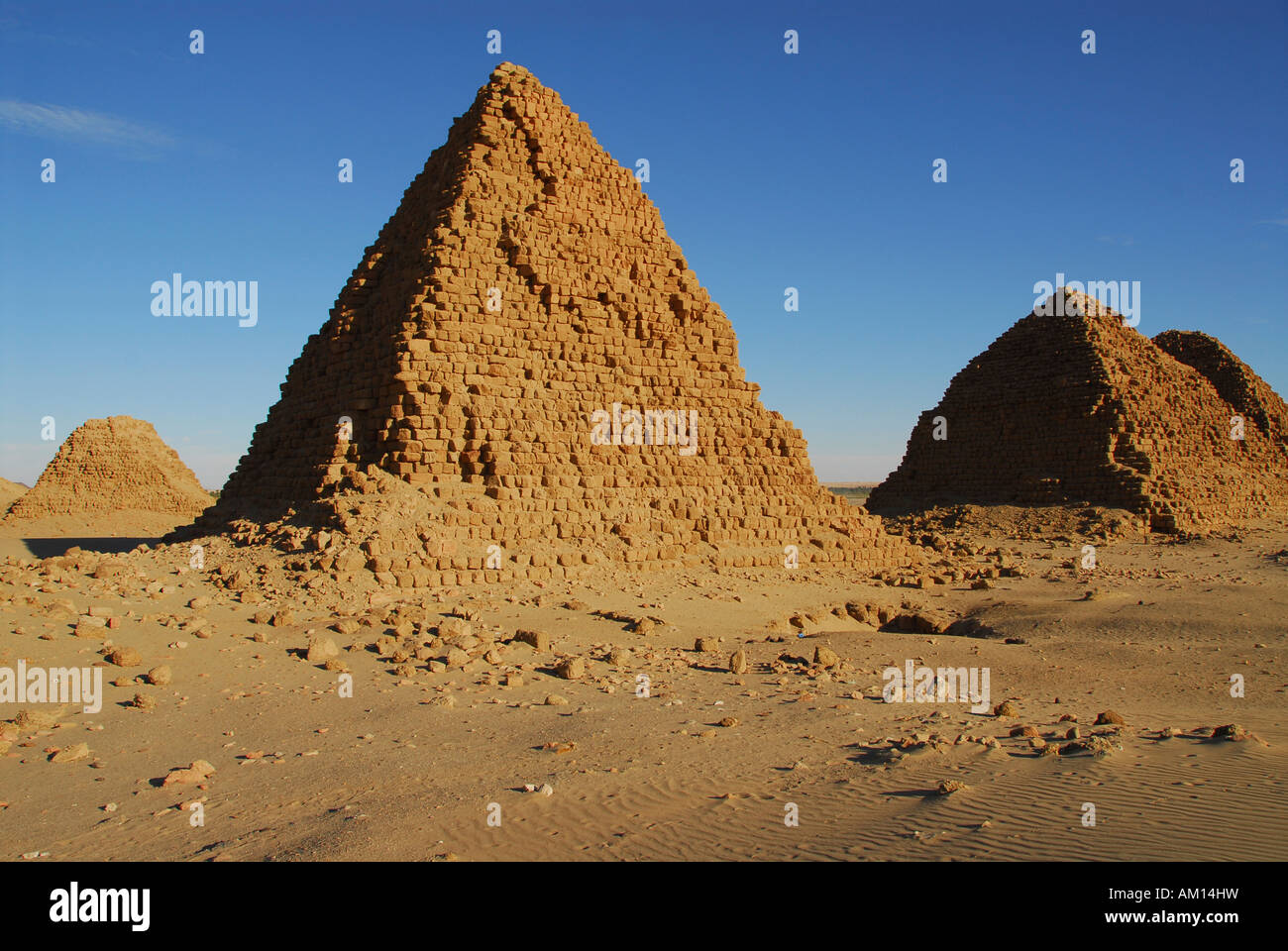 Pyramids, Nuri, Sudan Stock Photo