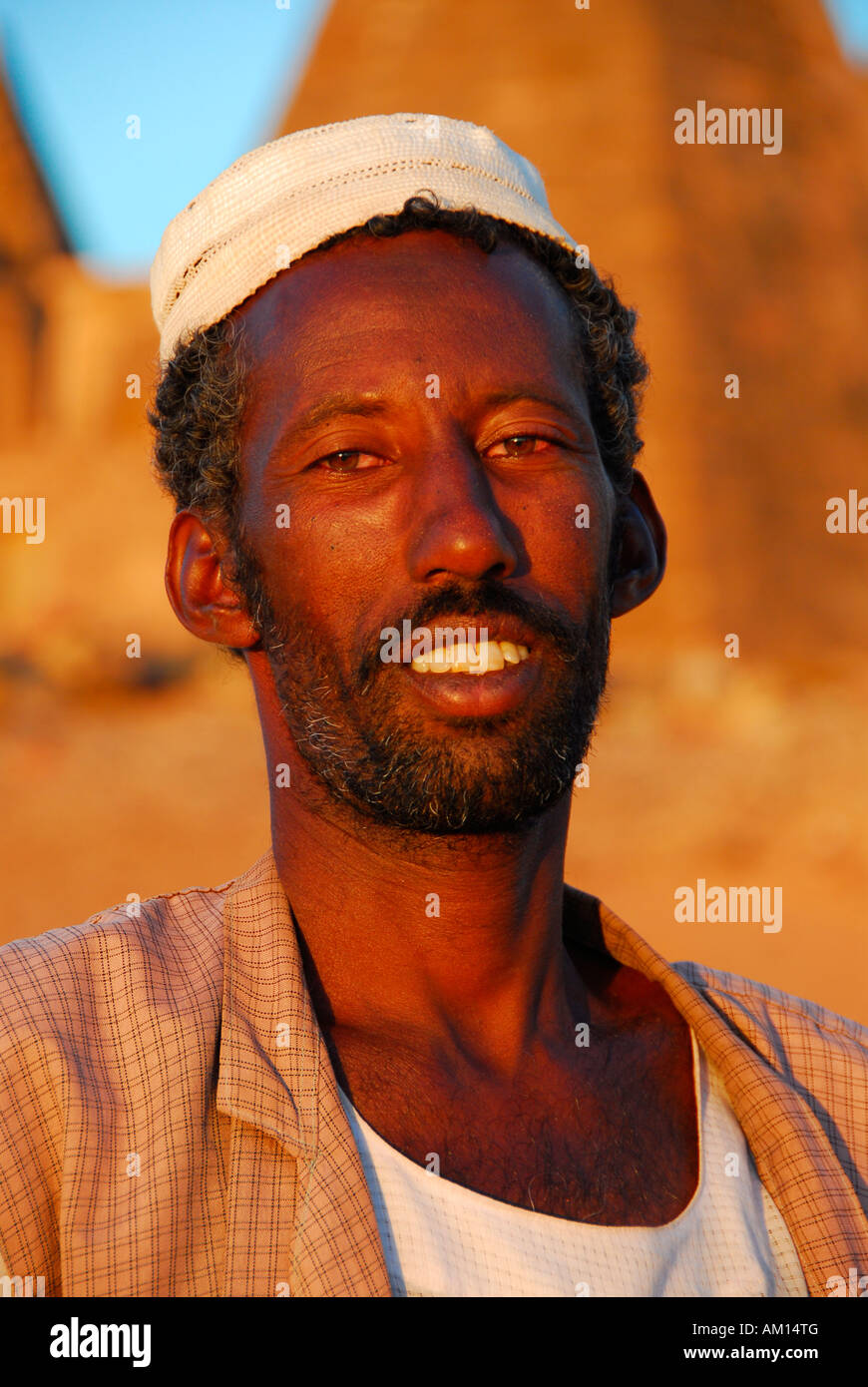Nomad, Meroe, Sudan Stock Photo