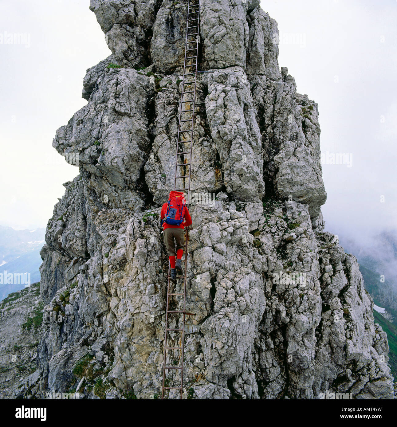 Moutain climber, Allgaeu, Bavaria, Germany Stock Photo Alamy