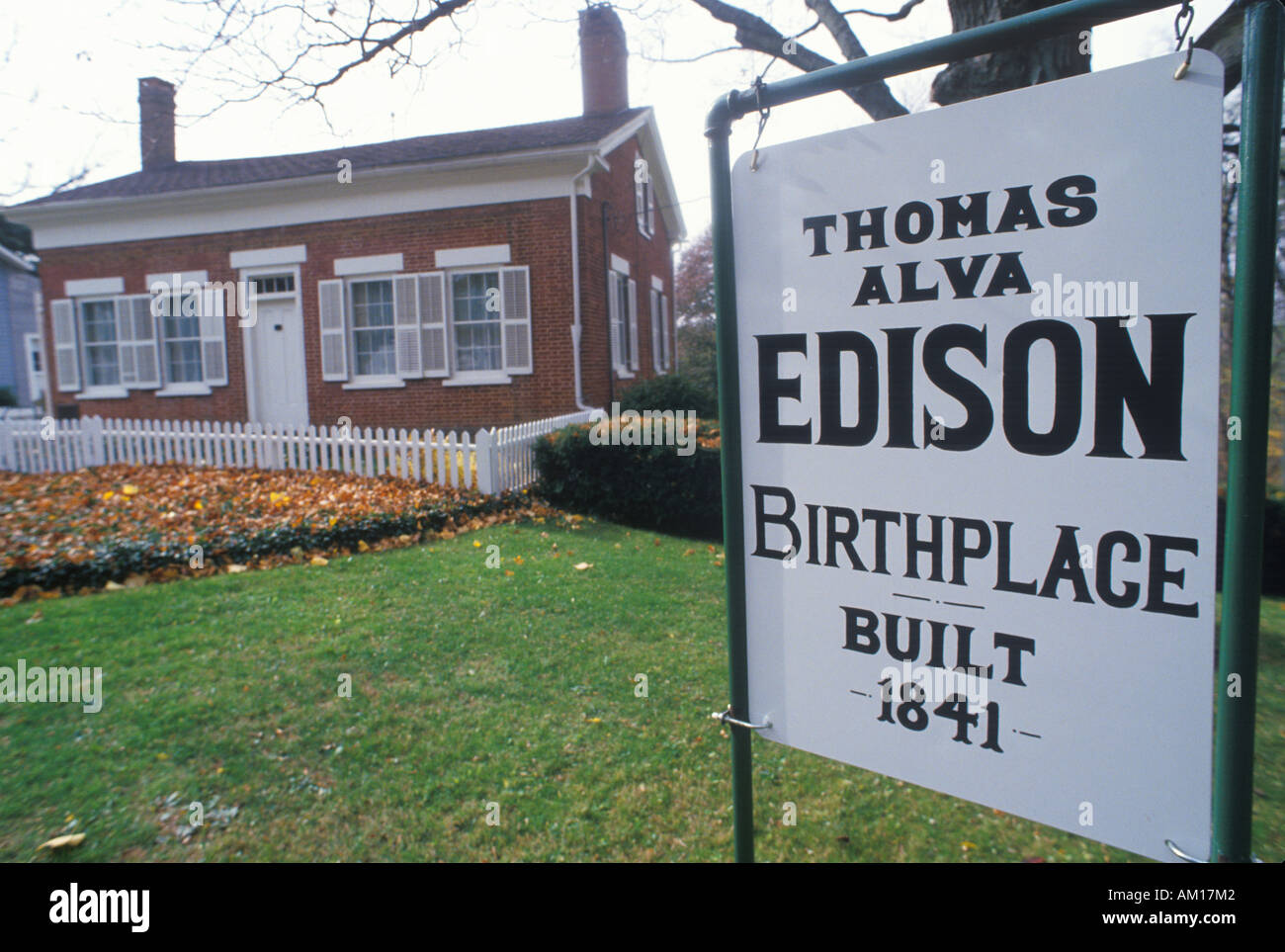 Birthplace of Thomas Edison Museum Milan OH Stock Photo Alamy