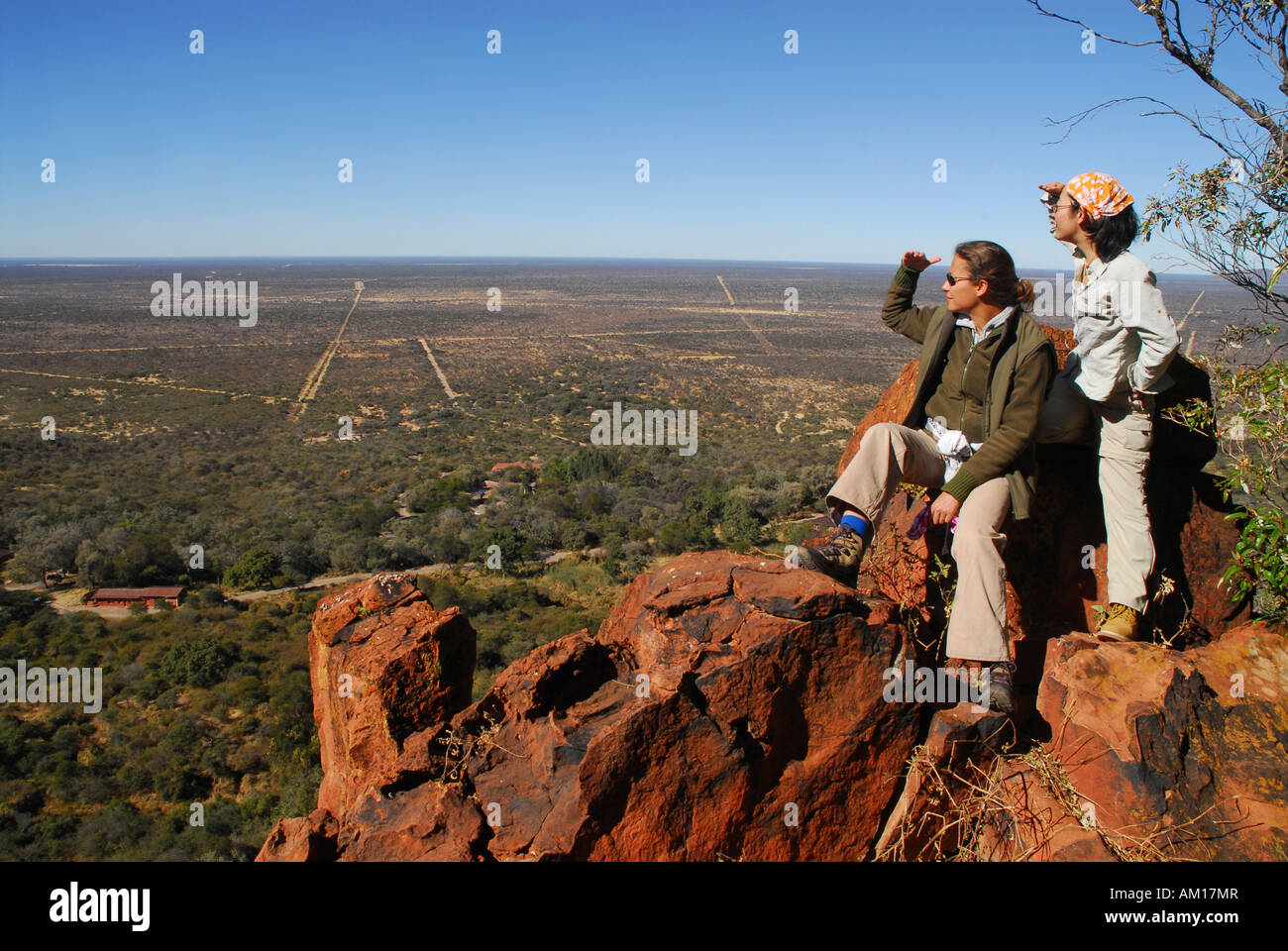 View over the bushland, Waterberg, Namibia Stock Photo