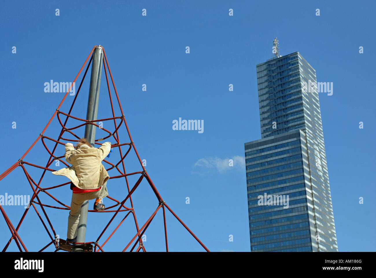 The Cologne Tower in the Mediapark, North Rhine-Westphalia, Germany Stock Photo