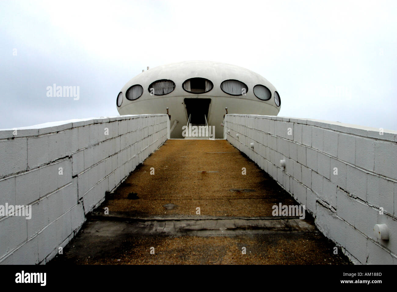House Constructed to look like a Space Ship Pensacola Beach Florida USA