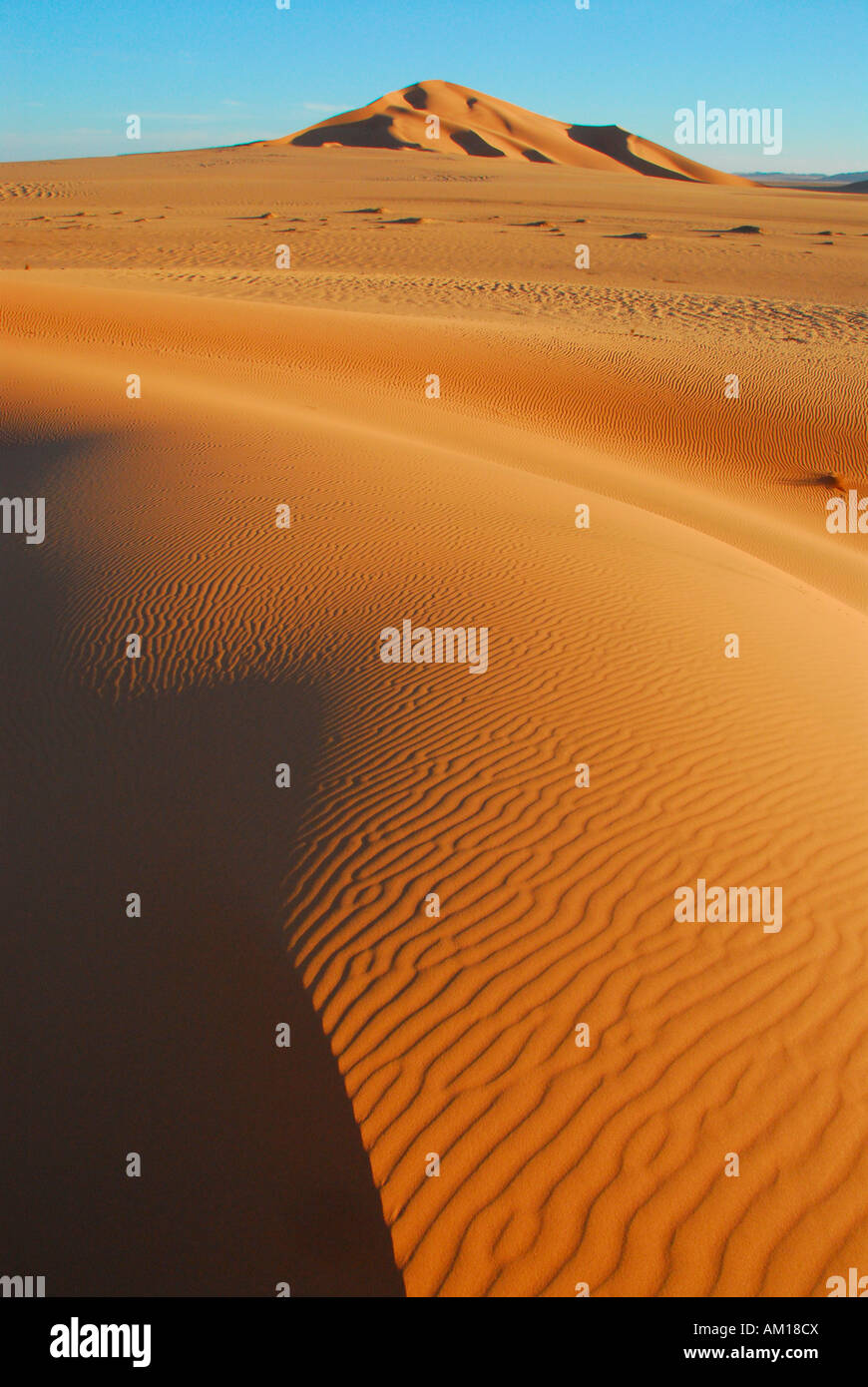 Sand dunes, Murzuq desert, Libya Stock Photo